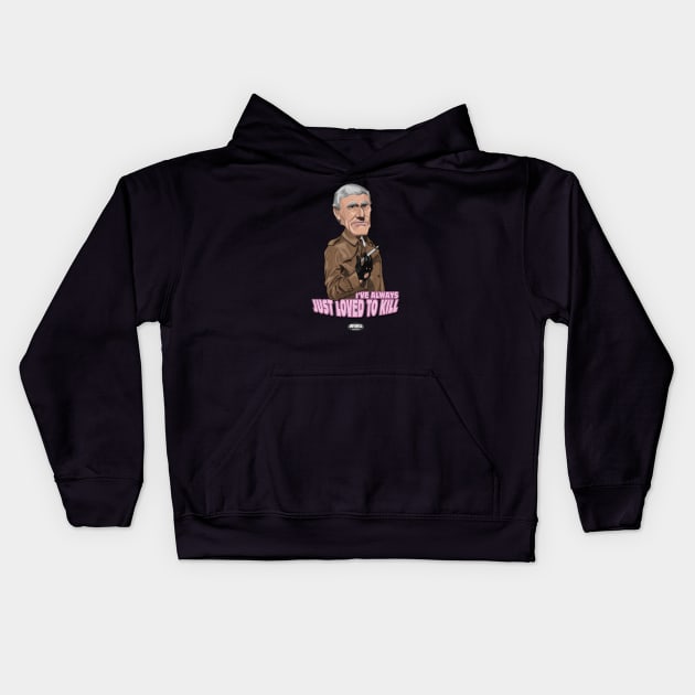 Merv Griffin Kids Hoodie by AndysocialIndustries